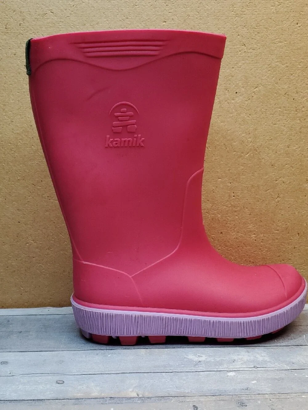 Kamik Stomp Waterproof Rose Pink Rain Boots Size 13